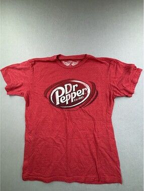 Savvy Dr.‎ Pepper Graphic Heather Red Shirt Size Men's Medium